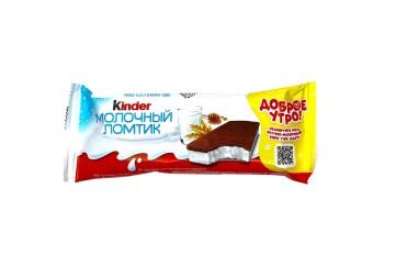 Киндер Пирожное бисквитное молочный ломтик 28г Россия КА